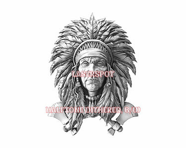 NATIVE AMERICAN 3d illusion & laser - ready files - 3DWave.us